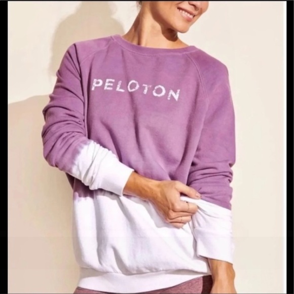Peloton Dip Dye Ombre Sweatshirt in Purple Size XS - Picture 1 of 6